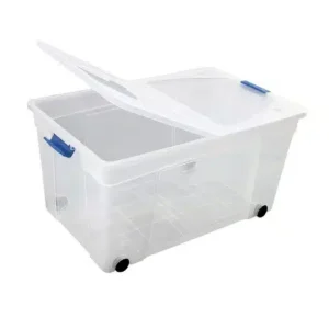 ארגז אחסון עם גלגלים דניאל דגם 60 + מכסה (60 ליטר)